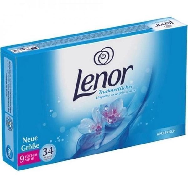 Ароматизовані серветки для білизни, рушників в сушарці Lenor Квітнева свіжість 34 шт 8001090747723 фото