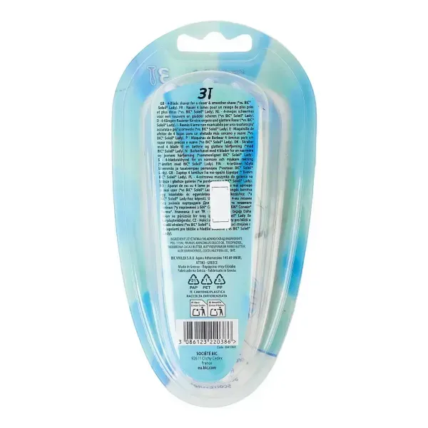 Жіноча одноразова бритва BIC Soleil Bella Colours без змінних картриджів, 3 шт. 3086123220386 фото