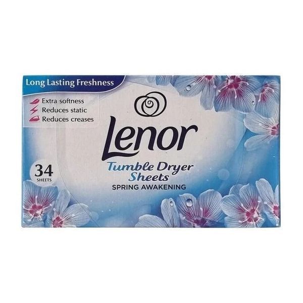 Ароматизовані серветки для білизни, рушників в сушарці Lenor Квітнева свіжість 34 шт 8001090747723 фото