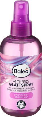 Balea Антифриз спрей для гладких волос: С укрощением пушистости, мгновенный блеск, ежедневный уход (200 мл) 4066447342239 фото