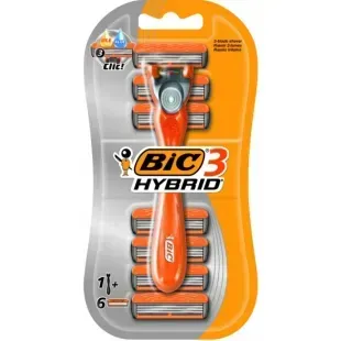 Бритва BIC 3 Hybrid с 6 сменными кассетами 3086123194014 фото