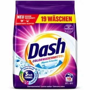 Стиральный порошок Dash Color Frische 0,95 кг, 19 стирок, для цветного белья 4012400504299 фото