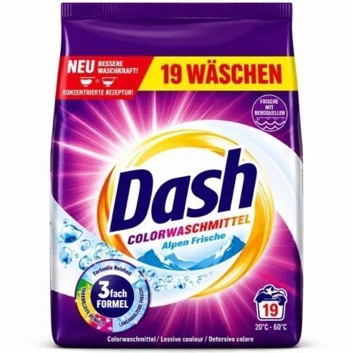Стиральный порошок Dash Color Frische 0,95 кг, 19 стирок, для цветного белья 4012400504299 фото