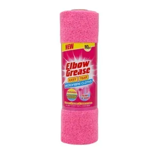 Серветки-мікрофібри в рулоні Elbow Grease рожеві, 10 шт. 5053249279350 фото