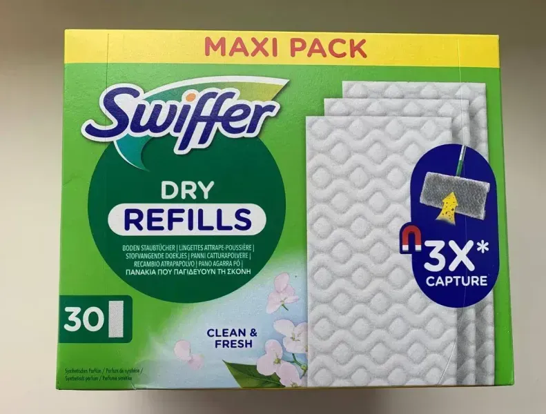 Серветки сухі змінні для швабри Swiffer Dry 30 шт 5015031441 фото